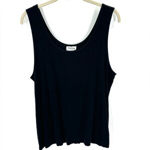 Chicos Travelers Tank Top Womens XL Slinky Stretch Cami Shell Capsule Classic